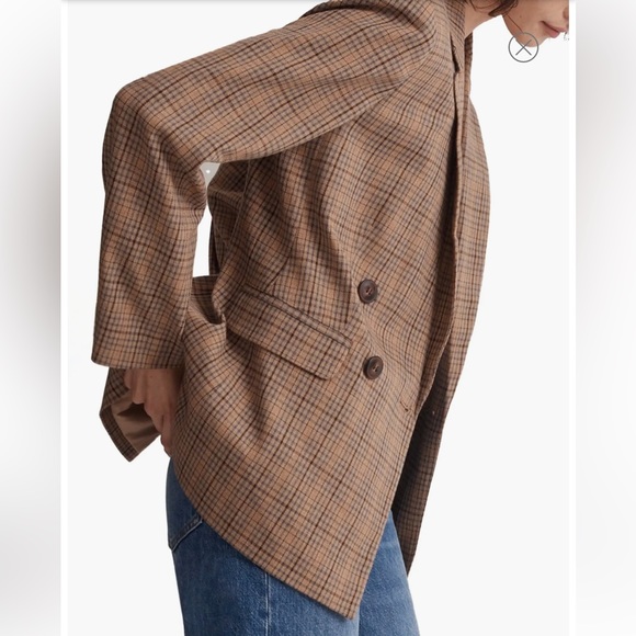 Madewell Caldwell Double Breasted Jacket NWT 2X - Picture 6 of 10